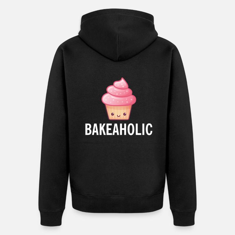 Gâteau d’amoureux des gâteaux - Veste à capuche bio Premium Unisexe - noir