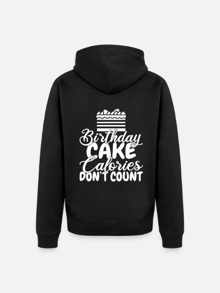 Cake Lover Cake Gift - Unisex Premium Organic Zip Hoodie - black
