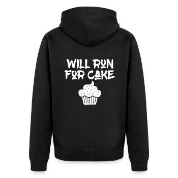 Cake Lover Cake Gift - Veste à capuche bio Premium Unisexe - noir - Dos - Nico (187cm)