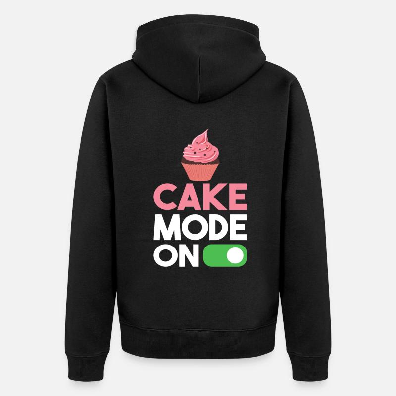 Cake Lover Cake Gift - Unisex Premium Bio Zip Hoodie - Schwarz