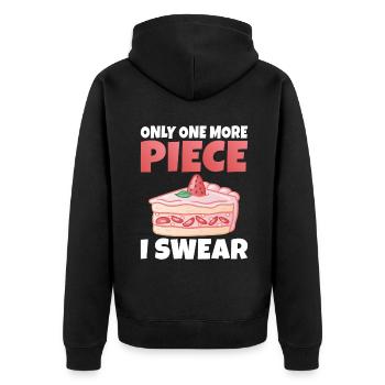 Cake Lover Cake Gift - Veste à capuche bio Premium Unisexe - noir - Dos - Nico (187cm)