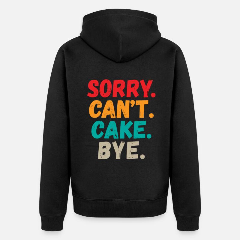 Cake Lover Cake Gift - Unisex Premium Bio Zip Hoodie - Schwarz
