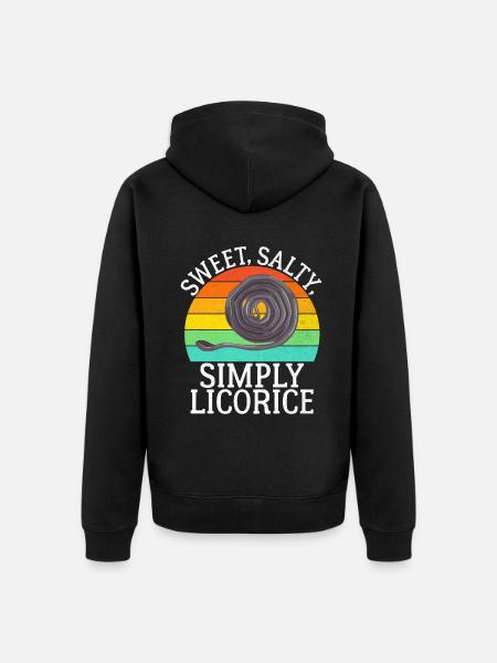 Licorice Gifts - Unisex Premium Organic Zip Hoodie - black