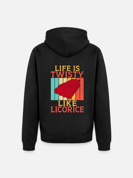 Licorice Gifts - Unisex Premium Organic Zip Hoodie - black