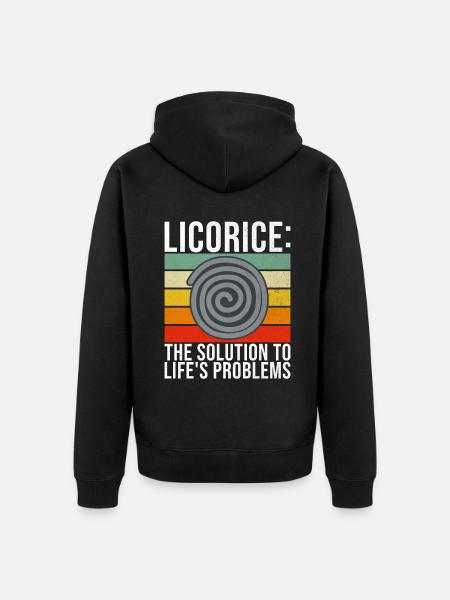 Licorice Gifts - Unisex Premium Organic Zip Hoodie - black