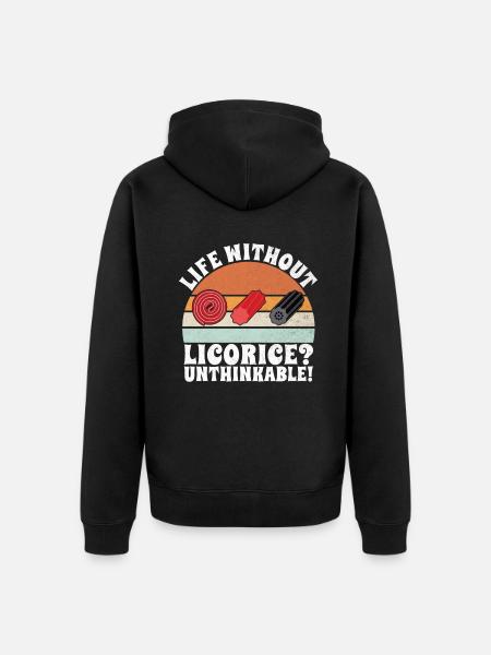 Licorice Gifts - Unisex Premium Organic Zip Hoodie - black