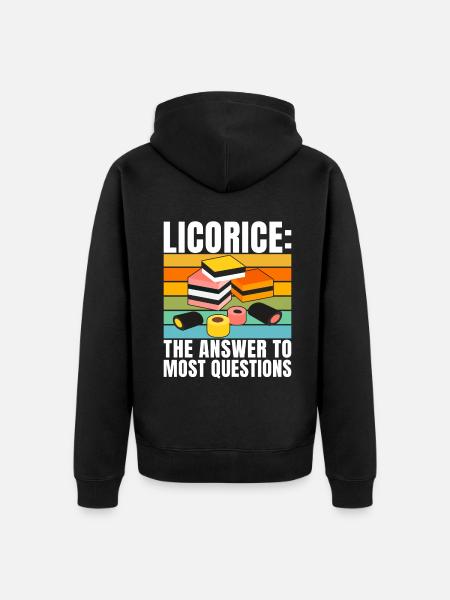 Licorice Gifts - Unisex Premium Organic Zip Hoodie - black
