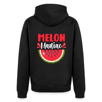 Melon Poison - Veste à capuche bio Premium Unisexe - noir - Dos - Nico (187cm)