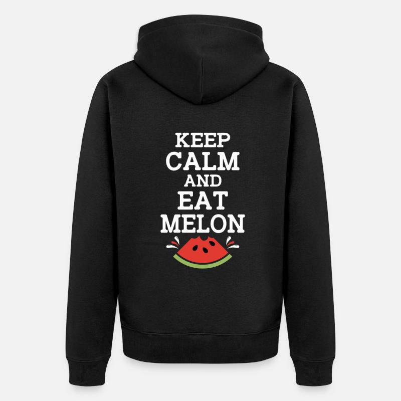 Melon Poison - Veste à capuche bio Premium Unisexe - noir