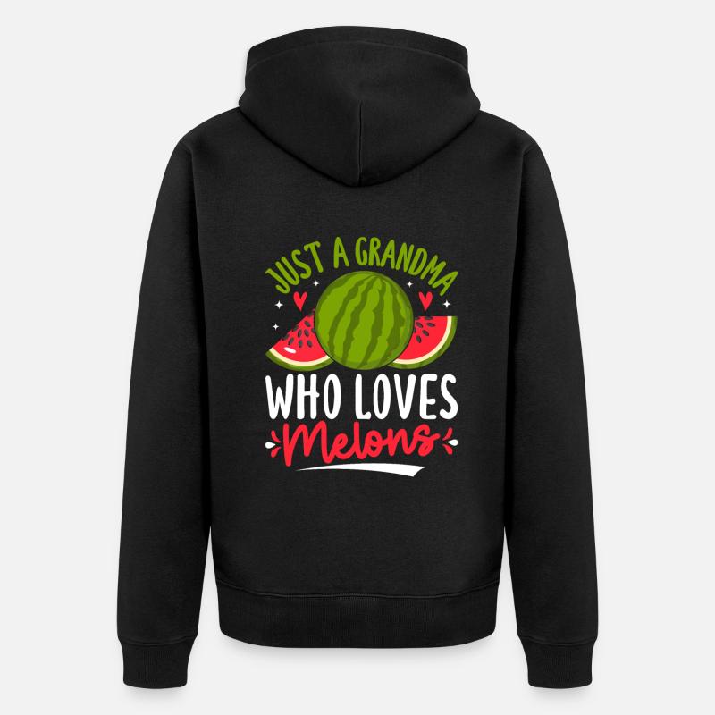 Melon Poison - Veste à capuche bio Premium Unisexe - noir