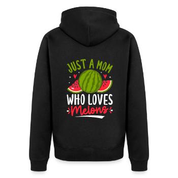 Melon Poison - Veste à capuche bio Premium Unisexe - noir - Dos - Nico (187cm)