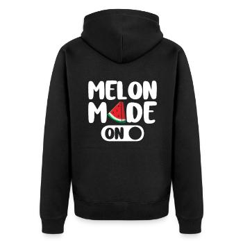 Melon Poison - Veste à capuche bio Premium Unisexe - noir - Dos - Nico (187cm)