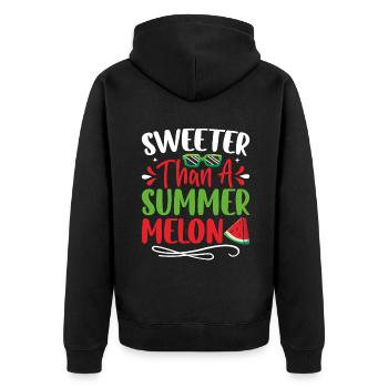 Melon Poison - Veste à capuche bio Premium Unisexe - noir - Dos - Nico (187cm)