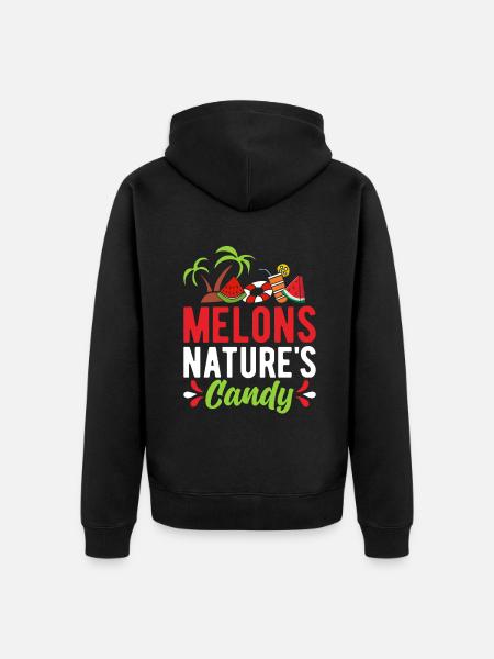 Melon Poison - Unisex Premium Organic Zip Hoodie - black
