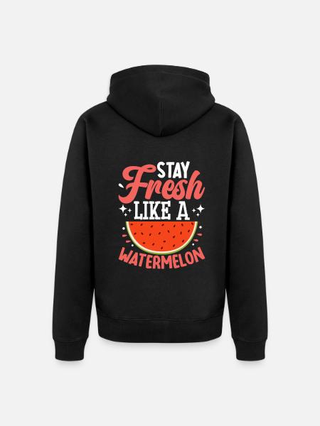 Melon Poison - Veste à capuche bio Premium Unisexe - noir