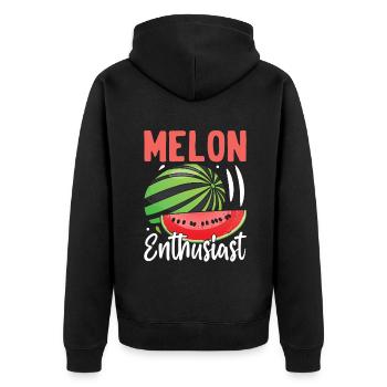 Melon Poison - Veste à capuche bio Premium Unisexe - noir - Dos - Nico (187cm)
