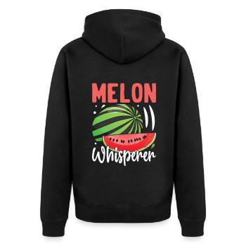 Melon Poison - Veste à capuche bio Premium Unisexe - noir - Dos - Nico (187cm)