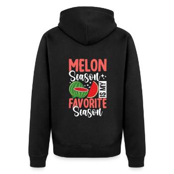 Melon Poison - Veste à capuche bio Premium Unisexe - noir - Dos - Nico (187cm)