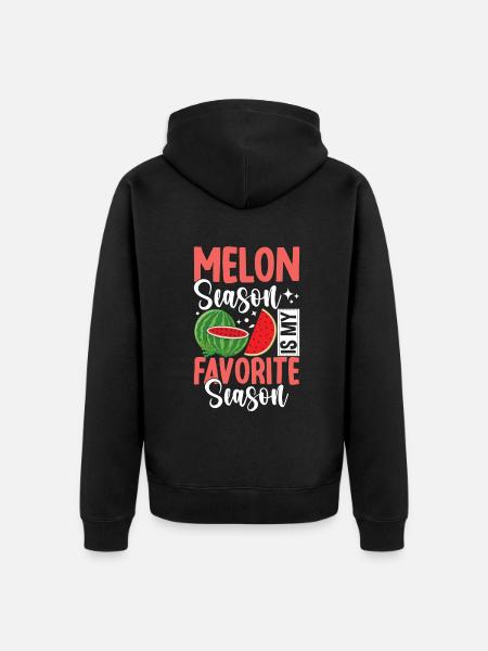 Melon Poison - Unisex Premium Organic Zip Hoodie - black