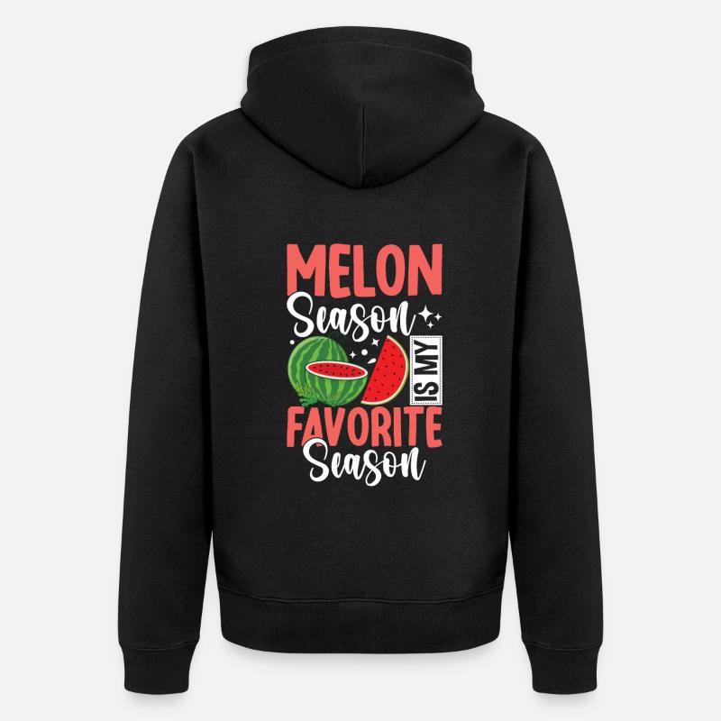 Melon Poison - Veste à capuche bio Premium Unisexe - noir