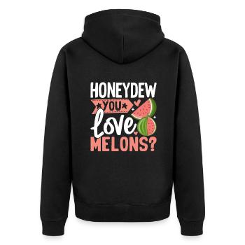 Melon Poison - Veste à capuche bio Premium Unisexe - noir - Dos - Nico (187cm)