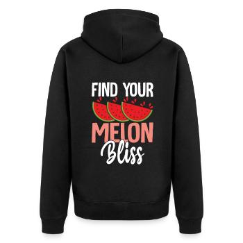Melon Poison - Veste à capuche bio Premium Unisexe - noir - Dos - Nico (187cm)