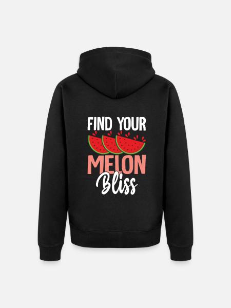 Melon Poison - Unisex Premium Organic Zip Hoodie - black