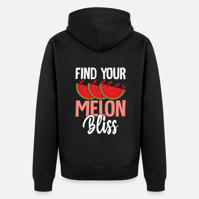 Melon Poison - Veste à capuche bio Premium Unisexe - noir