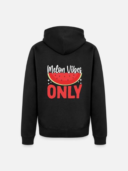 Melon Poison - Veste à capuche bio Premium Unisexe - noir