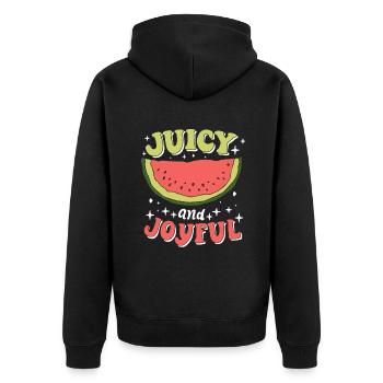 Melon Poison - Veste à capuche bio Premium Unisexe - noir - Dos - Nico (187cm)