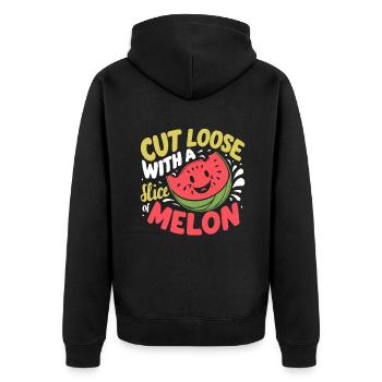Melon Poison - Veste à capuche bio Premium Unisexe - noir - Dos - Nico (187cm)