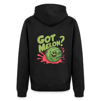 Melon Poison - Veste à capuche bio Premium Unisexe - noir - Dos - Nico (187cm)