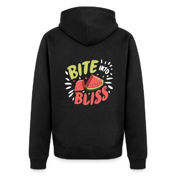Melon Poison - Veste à capuche bio Premium Unisexe - noir - Dos - Nico (187cm)