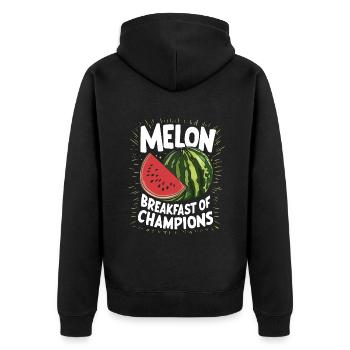 Melon Poison - Veste à capuche bio Premium Unisexe - noir - Dos - Nico (187cm)