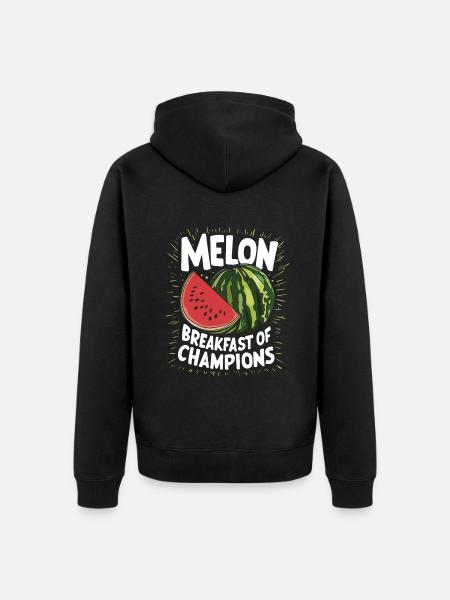Melon Poison - Unisex Premium Organic Zip Hoodie - black