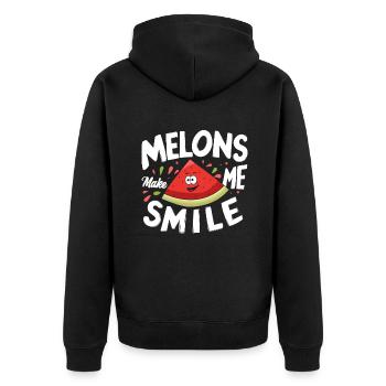 Melon Poison - Veste à capuche bio Premium Unisexe - noir - Dos - Nico (187cm)