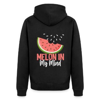 Melon Poison - Veste à capuche bio Premium Unisexe - noir - Dos - Nico (187cm)