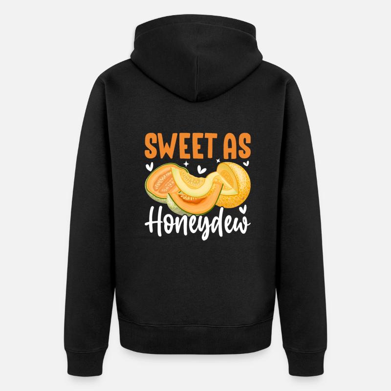 Melon Gift - Unisex Premium Bio Zip Hoodie - Schwarz