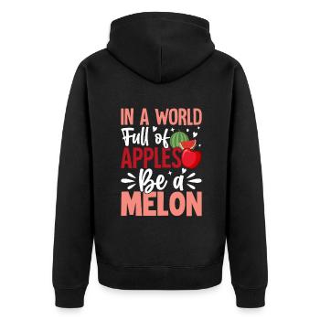 Melon Poison - Veste à capuche bio Premium Unisexe - noir - Dos - Nico (187cm)