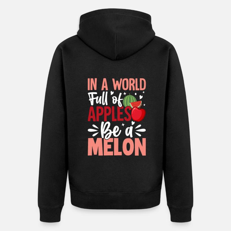 Melon Poison - Veste à capuche bio Premium Unisexe - noir