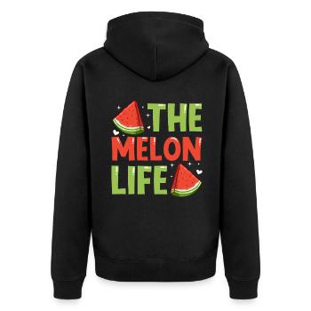 Melon Poison - Veste à capuche bio Premium Unisexe - noir - Dos - Nico (187cm)