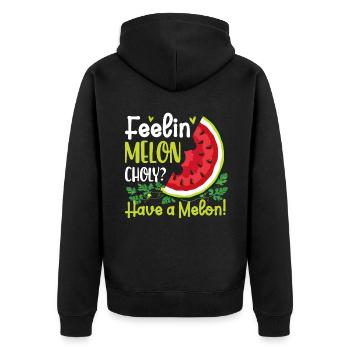 Melon Poison - Veste à capuche bio Premium Unisexe - noir - Dos - Nico (187cm)