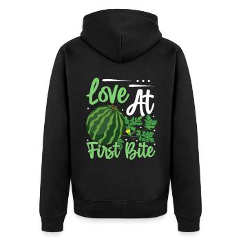 Melon Poison - Veste à capuche bio Premium Unisexe - noir - Dos - Nico (187cm)