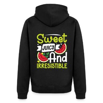 Melon Poison - Veste à capuche bio Premium Unisexe - noir - Dos - Nico (187cm)