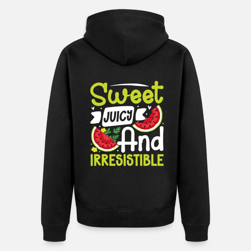 Melon Poison - Veste à capuche bio Premium Unisexe - noir