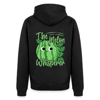 Melon Poison - Veste à capuche bio Premium Unisexe - noir - Dos - Nico (187cm)