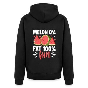 Melon Poison - Veste à capuche bio Premium Unisexe - noir - Dos - Nico (187cm)