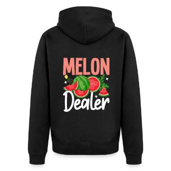 Melon Poison - Veste à capuche bio Premium Unisexe - noir - Dos - Nico (187cm)