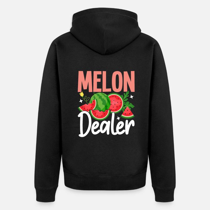 Melon Poison - Veste à capuche bio Premium Unisexe - noir