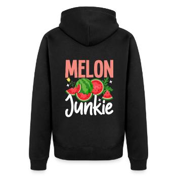Melon Poison - Veste à capuche bio Premium Unisexe - noir - Dos - Nico (187cm)